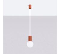 Lampe suspendue HALO 1 rouge ochra