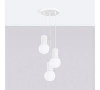 Lampe suspendue HALO 3P blanc
