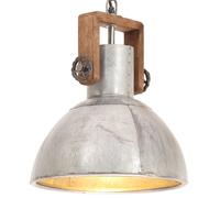 Lampe suspendue industrielle 25 W Argenté Rond 30 cm E27