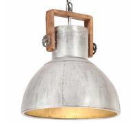 Lampe Suspendue Industrielle 25 W Blanc Rond 40 cm E27 Eclairage Salon vidaXL