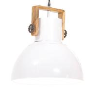 Vidaxl Lampe Suspendue Industrielle 25 W Blanc Rond 30 Cm E27