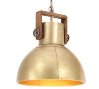 Lampe suspendue industrielle 25 W Laiton Rond 40 cm E27