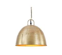 Lampe Suspendue Industrielle Vintage Plafonnier Luminaire Eclairage Suspension Salon Chambre Salle à Manger 25 W Laiton Rond 31 cm E27