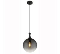 Lampe suspendue lampe à suspension lampe de table à manger boule de verre fumée lampe de salon H 141 cm
