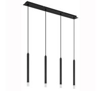 Lampe suspendue lampe de salle à manger 4 ampoules noire G9 lampe de salon