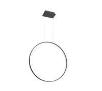Lampe suspendue lampe de salon LED anneau design lumière noir L 78 cm