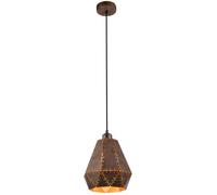 Lampe suspendue lampe de salon rétro lampe de table à manger industrielle rouille, acier, 1x E27, DxH 21,5 x 140 cm