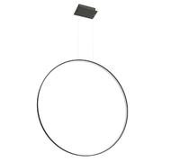 Lampe suspendue lampe de table à manger anneau LED noir lampe de salon
