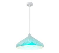Lampe suspendue lampe de table à manger blanche lampe de salon télécommande variateur LED RGB suspension, métal blanc, 1x LED RGB blanc chaud, DxH 40x120 cm