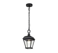 Lampe suspendue lampe d'extérieur plafonnier lampe suspendue entrée verre noir E27