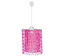 Lampe suspendue lampe suspendue lampe de chambre d'enfant lampe suspension lampe salle de jeux, télécommande changeur de couleur rideau de cristal, 1x LED 8.5W 806Lm blanc chaud, DxH 22.5x129cm