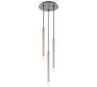 Lampe suspendue lampe suspendue lampe de table à manger argent 3 flammes lampe de salon H 120 cm