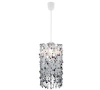 Lampe suspendue lampe suspendue lampe pour enfant suspension lampe de chambre d'enfant, suspension décorative en métal argenté, 1x douille E27, DxH 27x152cm
