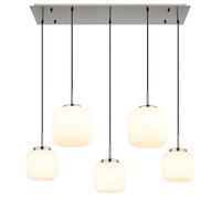 Lampe suspendue lampe suspendue plafonnier métal verre salle à manger lumière 5 flammes