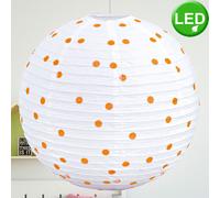 Boule de suspension à LED de 5 watts en pointillé blanc orange éclairage de lampe suspendue