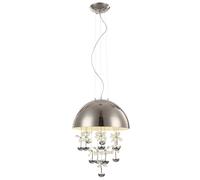 Lampe suspendue LED fleur de cristal lampe suspension salle à manger éclairage plafonnier Globo 15998