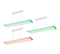 Lampe suspendue LED lampe de salle à manger lumière du jour, télécommande changement de couleur RVB à intensité variable, mémoire CCT/fonction veilleuse, 50W 5160lm 2700-6500K blanc chaud-blanc froid