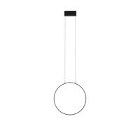 Lampe Suspendue LED Noire Ø 45 Cm Ronde H: Max. 140 Cm Réglable