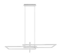 Lampe suspendue LED table à manger lampe suspendue dimmable salon plafonnier LED moderne salle à manger, avec interrupteur variateur en blanc, 1x 34W LED 4400lm 4000K, LxH 110 x 150 cm