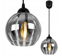 Lampe Suspendue - Light-Home - ELIZA 1987/1/C/LP - Verre Chromé - Hauteur Réglable - Design Moderne