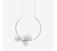Lampe suspendue LUCIS OHM 22,1 W LED 3000 K, verre blanc opale ZL2.L1.O55.60M DALI2 DALI