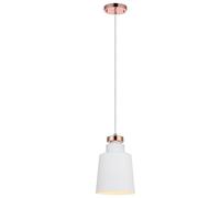 Lampe Suspendue Lumiere Suspension Blanche Abat-jour Cylindrique VN-L00026-EU