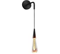 Lampe Suspendue - Luminaire Mural en Cristal Forme de Larme avec détails Aluminium, Lampe à intensité Variable for Salon, Chambre Coucher, Couloir et entrée