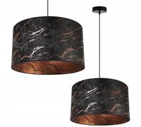 Light-Home Abat Jour Suspension Luminaire Lustre Industriel Werona - Classique Abat Jour Plafond pour Chambre Salon et Cuisine - en Metal - Marbre - 23 x 40 cm