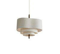 Lampe suspendue minimaliste blanche créative à 3 couches en tissu, douille E26 de 17,7 pouces de diamètre, lustres pour salon, chambre à coucher, balcon, couloir, magasin de boissons, salle à manger,