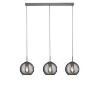 Lampe Suspendue Pendelleuchte Verre B : 81 CM 3-flammig E14 H: Max. 147 Réglable