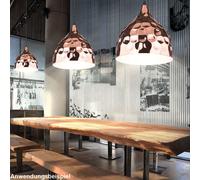 Lampe suspendue rétro pendule salon plafond projecteurs finition marteau projecteur optique or rose V-TAC 3715