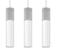 Lampe suspendue Sollux Lighting Borgio 3L Blanc TU