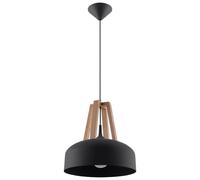 Lampe suspendue Sollux Lighting Casco Noir TU