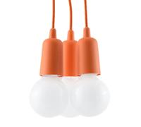 Sollux Lighting Diego lampe suspendue 3x60 W orange SL.0585