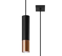 Lampe suspendue Sollux Lighting Loopez 1 Noir TU