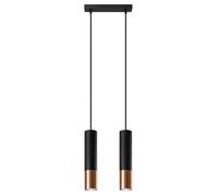 Lampe suspendue Sollux Lighting Loopez 2 Noir TU