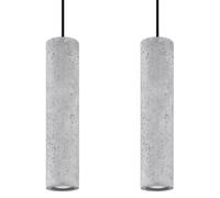 Sollux Lighting Luvo lampe suspendue 2x40 W noir-gris/cendre SL.0654