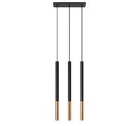 Sollux Lighting Mozaica lampe suspendue 3x40 W noir-cuivre SL.0889