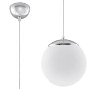 Sollux Lighting Ugo lampe suspendue 1x60 W blanc-chrome SL.0263