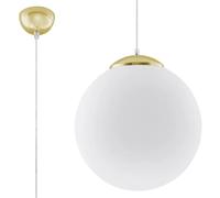 Sollux Lighting Ugo lampe suspendue 1x60 W blanc-doré SL.0716