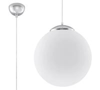 Sollux Lighting Ugo lampe suspendue 1x60 W blanc-chrome SL.0265