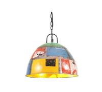 Vidaxl Lampe Suspendue Industrielle Vintage 25w Multicolore Rond 31 Cm