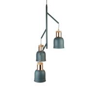 Lampe suspendue vintage plafonnier en cuivre gris pendentif rétro lampe mate