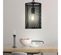 Lampe suspendue vintage salon salle à manger pendule plafond cage lampe chaîne noir projecteur