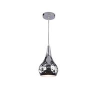 Lampe Suspension avec Porte-lampe E27 Métal Diam 180 Chrome