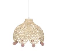 Lampe Suspension Bambou "Campagne" 28cm Beige
