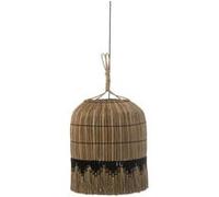 Lampe Suspension Déco Black Lombok 50cm Naturel Naturel G