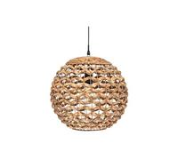 Lampe suspension en jacinthe coloris naturel - diametre 38 x hauteur 36 cm--