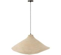 Lampe Suspension en Jonc "Cône" 82cm Blanc Blanc G