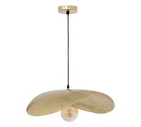 Atmosphera - Suspension Arlo - Abat-jour en Métal Doré D56cm - Ampoule Non Incluse E27 25W - Luminaire pour Salon, Cuisine, Bureau, Chambre